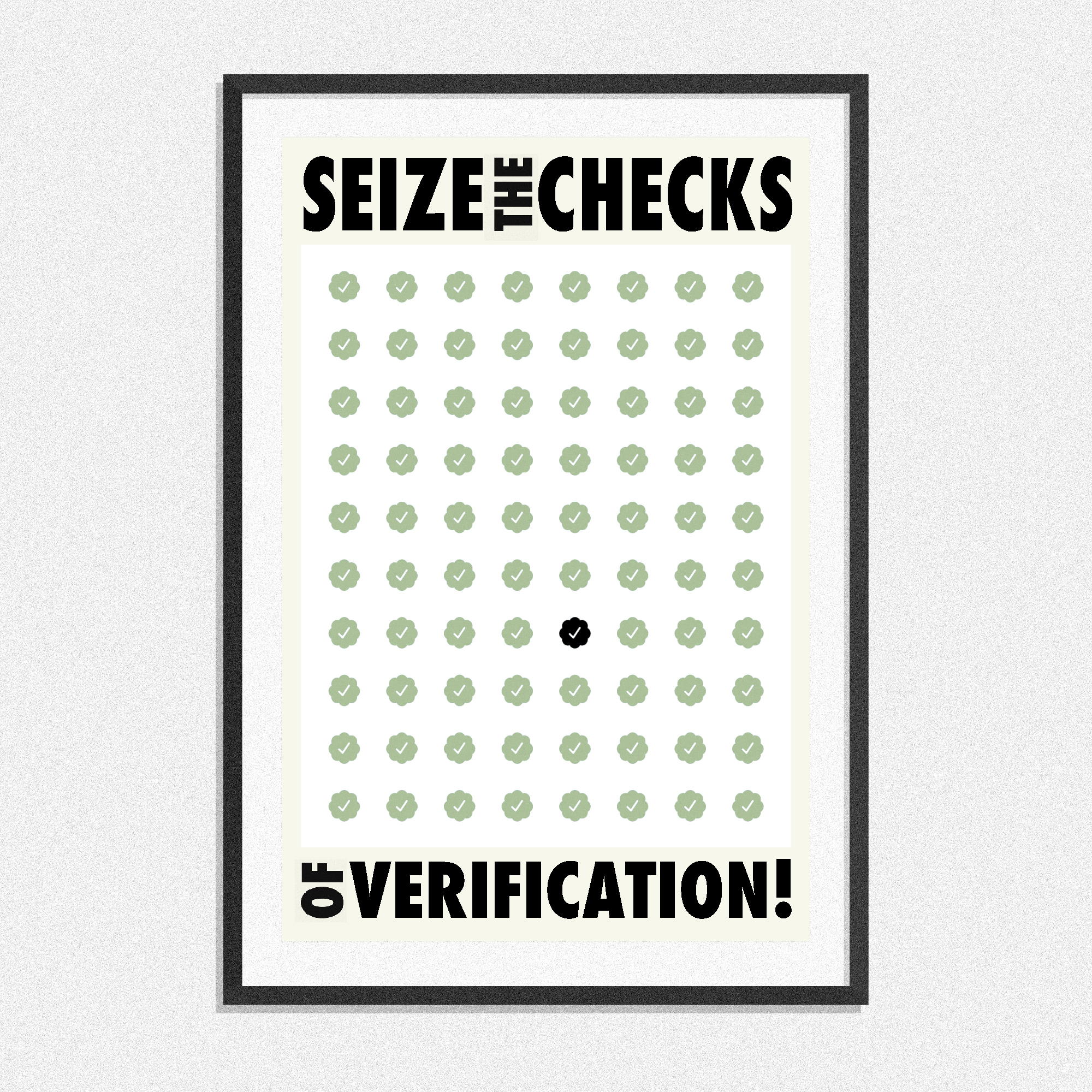 Checks inspired artwork